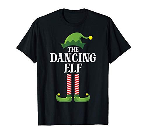 Dancing Elf Matching Family Group Christmas Party Pajama Camiseta