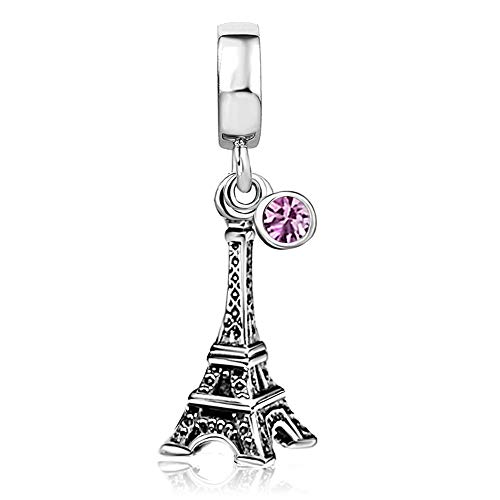 Abalorio de Torre Eiffel de París para recordar tus viajes en tu pulsera diaria