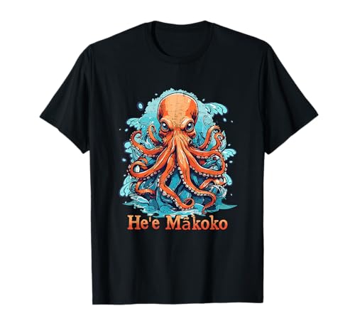 Hee Makoko Octopus Tee - Hawaiian Night Octopus T-Shirt