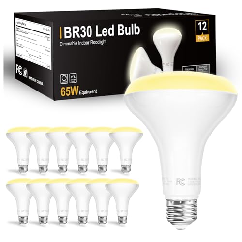 dalattin 12 Pack BR30 LED Bulbs