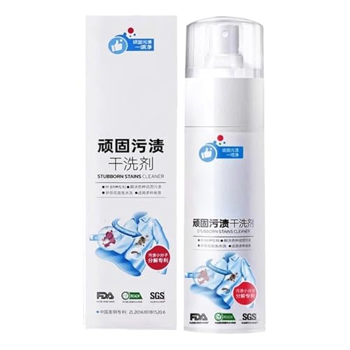 Quitamanchas para Ropa,Limpiador de Tejidos Eliminador de Grasa y Aceite 150 ml | Eliminador de Grasa para Tapicerías Alfombras Tejidos y Chaquetas de Plumas