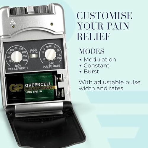 Performance Health TPN 200 Plus Dual Channel TENS Machine – Portable EMS Pain Relief Device for Back Pain, Sciatica, Labour and Period Cramps – Electrodes Included – Battery Operated