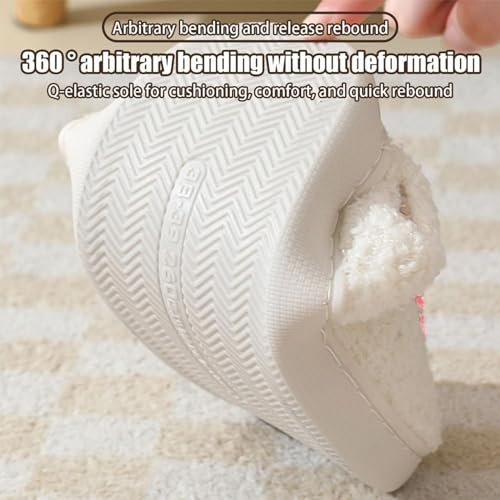 DABAUR Smile Face Slippers for Women and Men,cute Soft Plush Smile Slippers Retro Preppy Fuzzy Slip-On House Shoes Funny Happy Fluffy Cloud sliders with Memory Foam Slippers Cozy Indoor Outdoor4