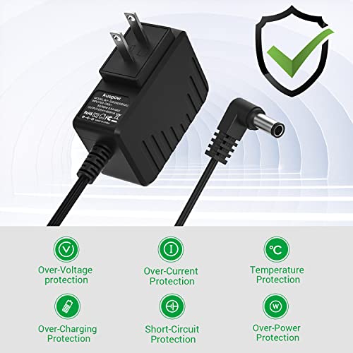 Auspow 9V 850Ma Power Supply For Guitar Pedals And Ac Dc 9V Power Cord, 9V Adapter For Boss Effects Pedal, Roland Musical Instruments, Distortion, Casio Keyboard, Psa-120, Center Negative #TOP5