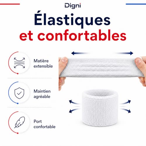 Bracelets éponge Algérie poignet sport absorbant supporter fennecs