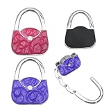 XFSRG Gancio Borsa da Tavolo – Porta Borsa da Tavolo Portatile con Design Elegante Accessorio Pratico per Ufficio Ristorante e Casa Idea Regalo Creativa per Donne (A)