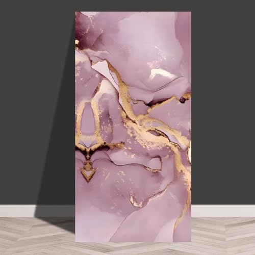 Kunovo Pink Imitation Tile Marble Sticker, 10 Pcs Ceiling Panels Peel and Stick, Upgraded Styrofoam Wallpaper Tiles, Living Room Sofa Backdrops Wall Decor