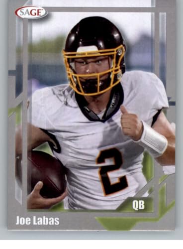 2026 Sage Low Series Silver #27 Joe Labas RC Rookie Central Michigan Chippewas NCAA Football Trading Card