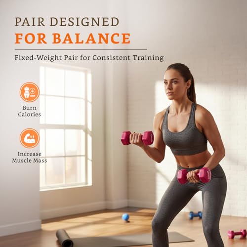 Image of Amazon Brand - Solimo Vinyl Dumbbell