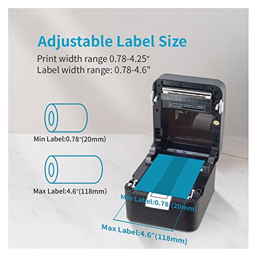 Image of Printer WiFi Port 4 * 6 Inch Shipping Label Printer Barcode Printer Express Post Tax Store Black White Thermal Printer