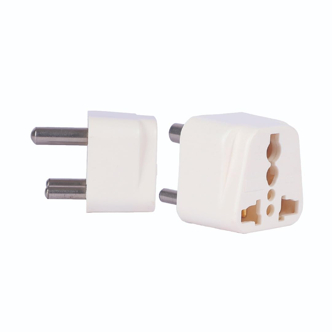 Self Lub International Travel Adapter - UK/US/EU/AU to Indian 3 Pin Socket Power Converter | Universal Travel Adapter - Travel-Friendly | Travel Adaptor International All in One-image-49