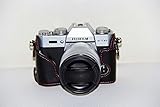 XT10 Case, BolinUS Handmade Genuine Real Leather Half Camera Case Bag Cover for Fujifilm FUJI X-T10