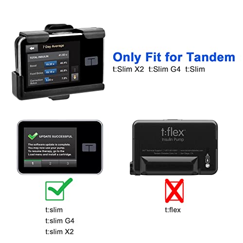 Swivel Pump Case for Tandem tSlim x2/ t Slim G4, Insulin Pump Holster