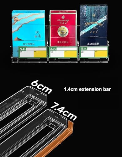 Generico Espositore per Sigarette con Sistema di Spinta Automatica - Mobiletto Organizer per Negozi, da Parete o da banco, Soluzione di Merchandising efficiente, massimizza la visibilità e Le Vendite
