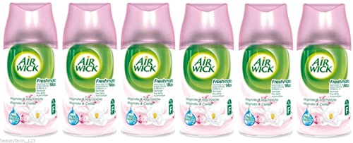 6x 250 ml Air Wick Freshmatic Max Nachfüller Airwick Duft frischer Magnolie & kirschblüte / Magnolia & cherry Blossom