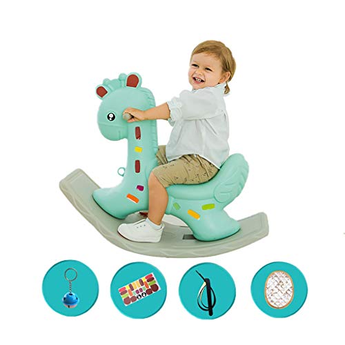 Schaukelpferd Baby Schaukelstuhl Baby Kunststoffgürtel Musik Trompete verdickt Kinder Spielzeug 1-2 Jahre Alten Trojaner…
