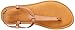 Amazon Essentials Women's Casual Thong Sandal with Ankle Strap, Camel, 8