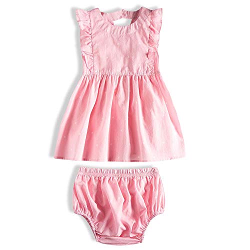 Vestido Manga Curta Poas, Tip Top, Bebê Menina, Rosa, M