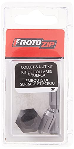 Dremel Roto Zip CN1 Replacement Collet and Nut Kit, Silver, Pack of 1 - Image 4