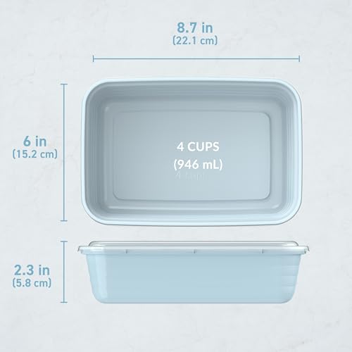 Image of Bentgo Prep Meal Prep Containers with Lids, 20 Piece, PFAS & BPA-Free