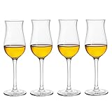 GAID 2 / 4pcs 100-200ml Cobla Delgada Whisky Whisky Vino Rojo Brandy Tulip Tasting Cup Player - Vidrio Profesional Grado Fragancia Taza de Olor (Color : Light Yellow)
