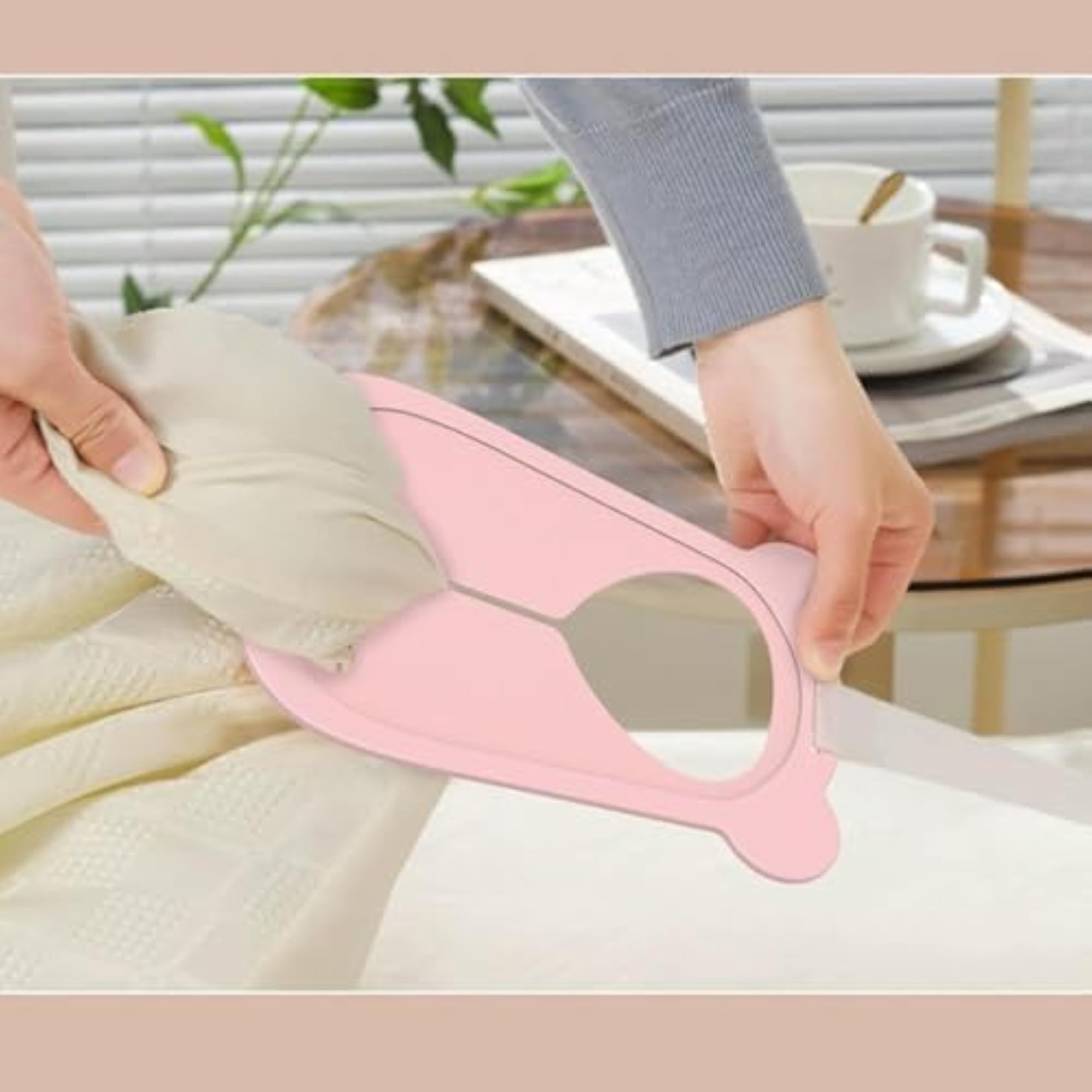 2Pcs Sheet Fasteners Anti Slip Bed Sheet Fixing Tools, Pink
