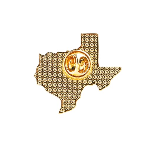 Image of State Shaped Map Lapel Metal Pin Enamel Brooch Keepsake Beautifully Designed for Backpack Hat