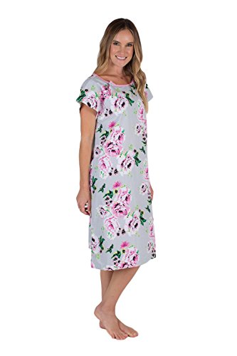 Gownies - Designer Hospital Patient Gown, 100% Cotton, Hospital Stay (Small/Medium, Olivia) #TOP3
