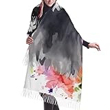 fhedvbn schnauzer sciarpa da donna autunno inverno cashmere sciarpa con frange sciarpa lunga scialli e impacchi regali da donna