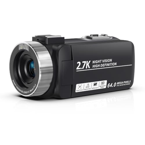 2.7K 64MP Video Camera Camcorder IR Night Vision YouTube Vlogging Camera...