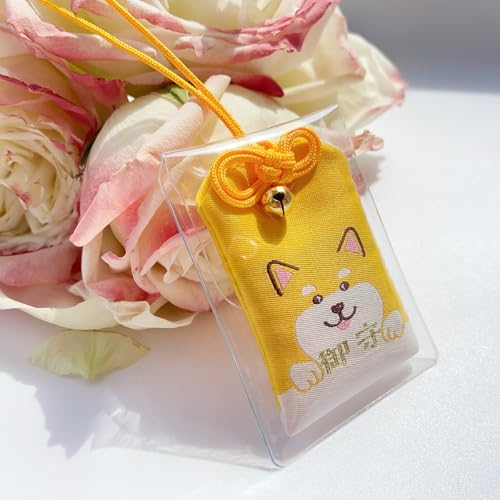 Image of Handmade Traditional Japanese Omamori Blessing Lucky Amulet for Good Health /Happiness /Stay Away from Diseases Luck Hanging Fortune Bag Gifts for pet Lovers