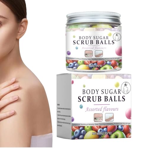 Zuckerpeeling Für Körper & Haut,5 Stück Tiefenreinigende Waschcreme | Zuckerkörperpeelings für Damen,Für Familie Freunde Männer Gesicht Hände Arme Beine Füße