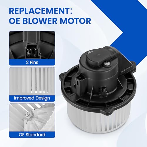 Image of HVAC Blower Motor 700012 Compatible with Dodge Ram 1500 /2500 /3500 03-09, 09-10 Ram 4500 /5500, Compatible with Jeep Grand Cherokee Blower for 5012701AB PM9198 5096256AA A /C Blower Motor Assembly