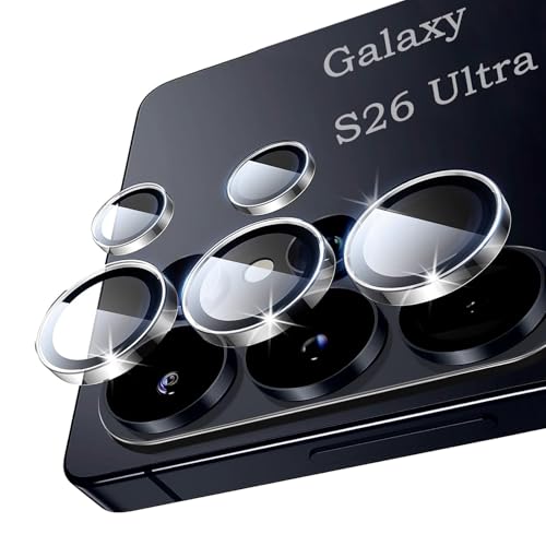 AFENGBOX 2 Pack Camera Lens Protector for Samsung Galaxy S26 Ultra 5G,9H Tempered Glass Ultra HD Anti Scratch Camera Cover Accessories for Galaxy S26 Ultra,Transparent