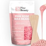 2.2 Lbs Wax Beads Hard Wax Beans Complete Kit for Painless Hair Removal 10 Extra Waxing Spatula Applicator for Bikini Area, Face, Legs, Eyebrow, Body Pearl Wax Warmer and Brazilian Wax 2.2 LBS