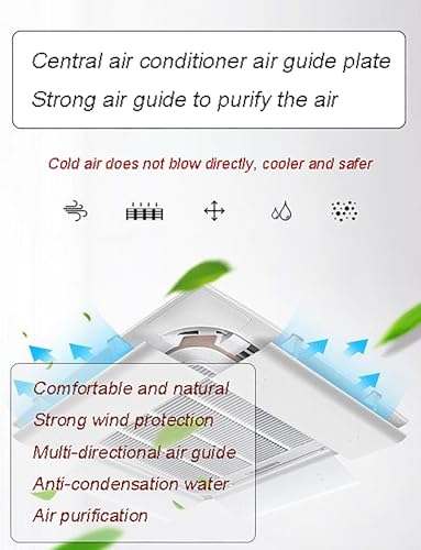 Déflecteur de ventilation de plafond réglable contre air direct - 5