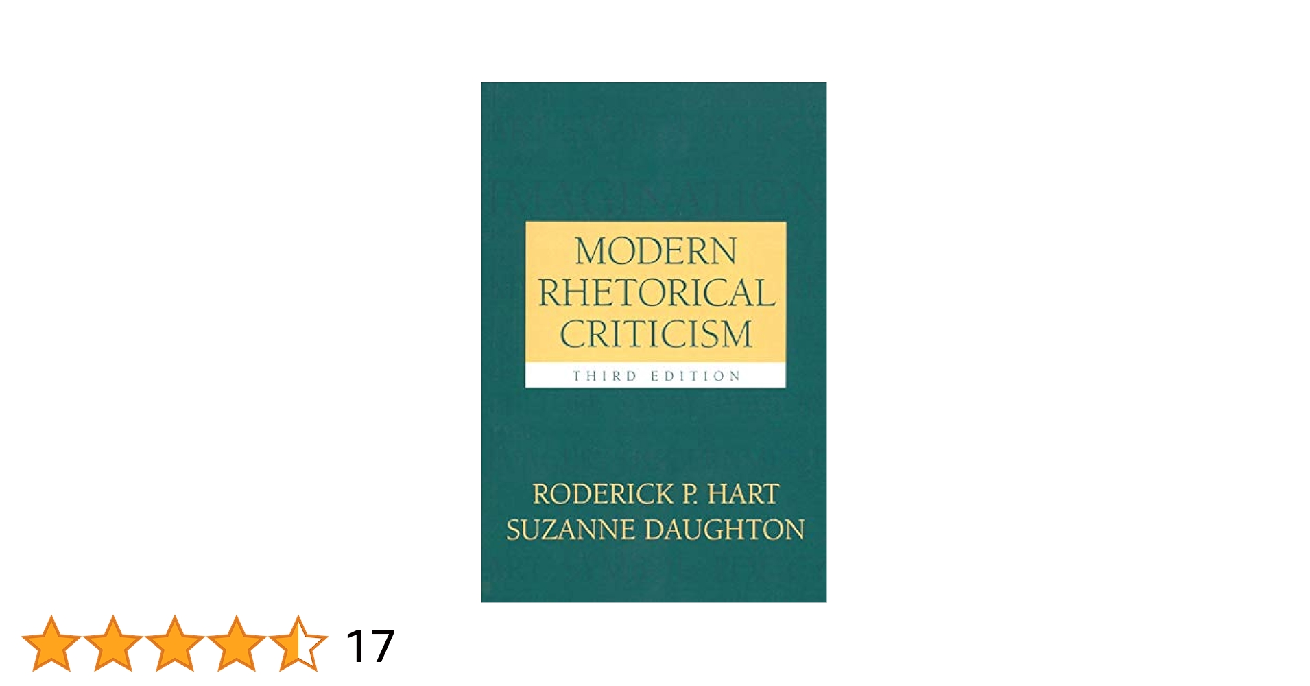 Modern Rhetorical Criticism (3rd Edition): Hart, Roderick P
