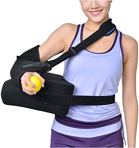 Eslingas del brazo del inmobilizador del brazo con la almohada de la abducción, los tirantes del codo portátil del eslinga del hombro ajustable for el brazo izquierdo o derecho (color: 45 ° OfAbductio Cover