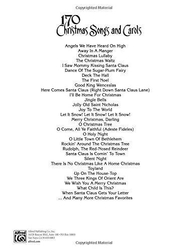 170 Christmas Songs and Carols: Piano/Vocal/Chords - Image 2
