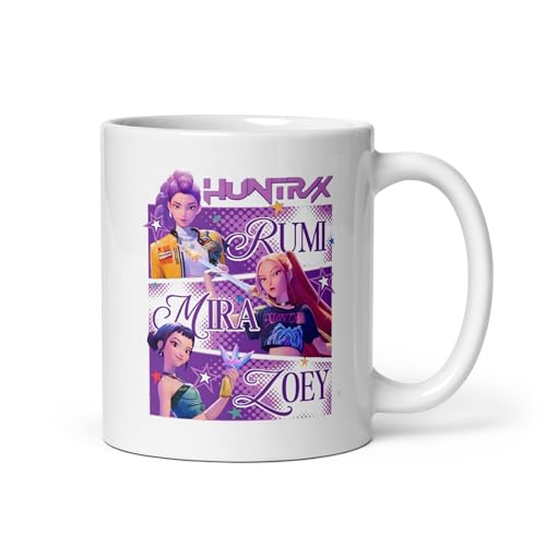 Pure Print Cut Caffè KPOP Hunters Tazza Demon 330ml bianco lavabile in lavastoviglie adatto al microonde Regalo per fan di anime con design Rumi Mira Zoey