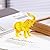 Arikyrist Crystal Elephant Figurine Home Decor, Glass Elephant Statue Gifts for Women Men, Crystal Animals Collectible Figurines Tabletop Decoration Elephant Sculpture with Trunk Up Ornaments (Yellow)