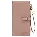 Produktbild RTYUI Armband Frauen Lange Brieftasche Viele Abteilungen Weibliche Brieftaschen Clutch Lady Geldbörse Reißverschluss Telefon Tasche Kartenhalter Damen 10 * 2 * 19,5 cm/dunkelrosa