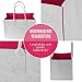 Sinand 30L Einkaufskorb, Einkaufstasche mit Henkel, Robust/Gut Verarbeitet/Faltbar Die Filztasche Storage für Outdoor Trips, Picknick, Einkaufen Außen (Dunkelgrau - Rosérot)