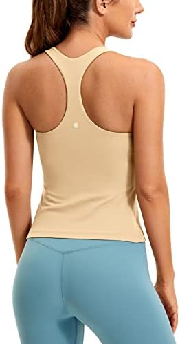 CRZ YOGA Ladies Butterluxe Tank Tops Racerback Sportowy top do jogi i fitnessu z wbudowanym biustonoszem