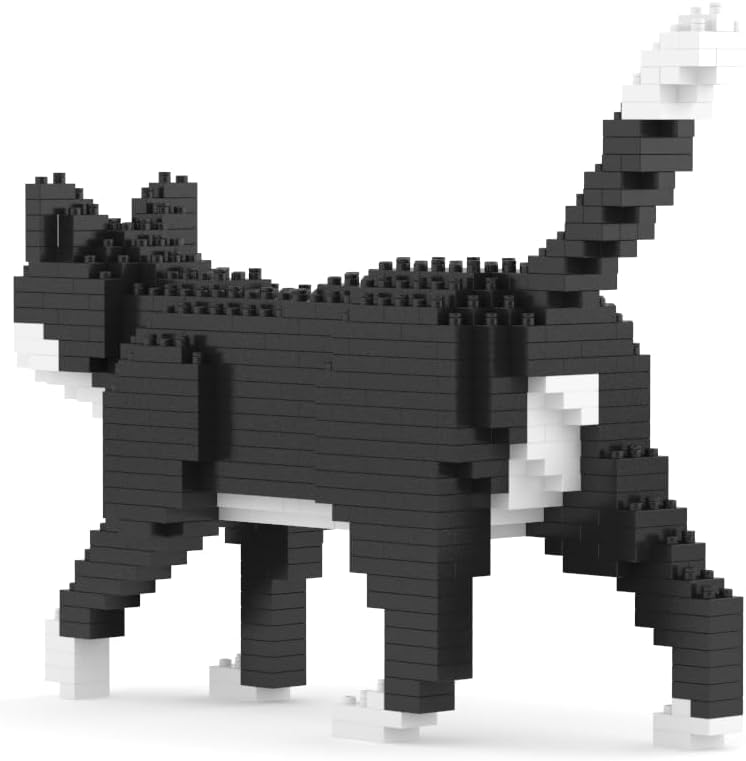 JEKCA Tuxedo Cat Mini 01S | Mini Cat Plastic Building Blocks | Age 14+