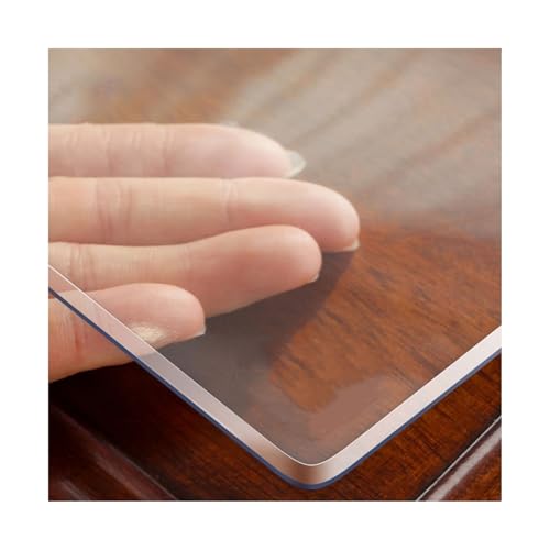 Housse de protection transparente table pour éviter rayures et taches sur bois - 2