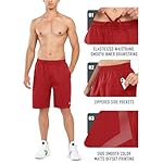 NORTHYARD Men's 10" Athletic Basketball Shorts with Zipper Pockets Quick Dry Lightweight Running Workout Gym Tennis Shorts - Image 4