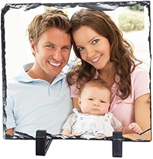 Personalised Matt finish Photo Printed Rock Slate Square Gift custom picture