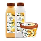 Kit Garnier Fructis Hair Food Coco Rutina Completa, Reparación Profunda para el Cabello Dañado, Shampoo 300 ml,...