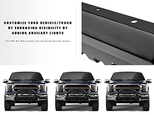 Image of Armordillo 8712474 Rayden Series Bull Bar - Matte Black Fits 2020-2023 Chevy Silverado 2500 HD / 3500 HD